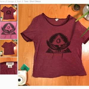 Graphic cropped t-shirt